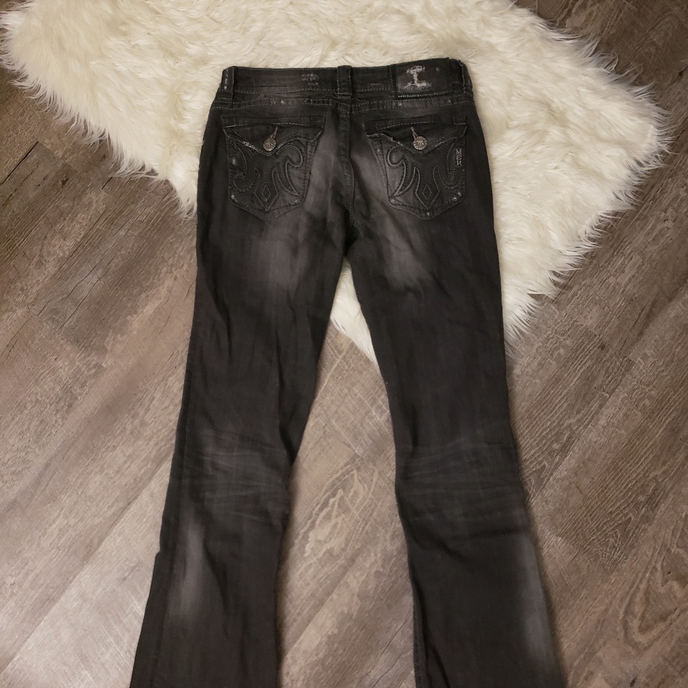 MEK Denim Jean's, black, size 27 boot cut - Picture 2 of 4